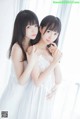 Coser @ 桜 桃 喵 Vol.045: 白色 长裙 (58 photos)